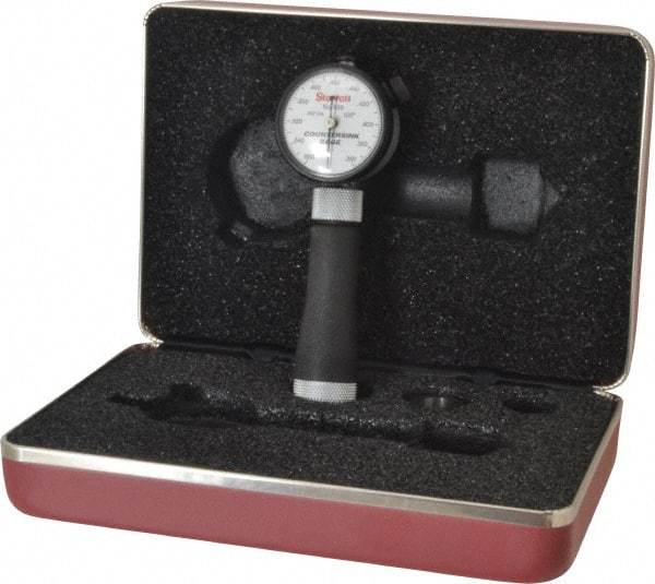 Starrett - 0.36 to 0.56" 100° Countersink Gage - White Dial Face - Caliber Tooling