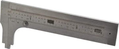 Starrett - 0 to 3-3/4" Stainless Steel Vernier Caliper - 1/64 & 1/32" Graduation, 1-3/8" Jaw Depth, 0.005" Accuracy, Includes Inside Diameter, Outside Diameter - Caliber Tooling