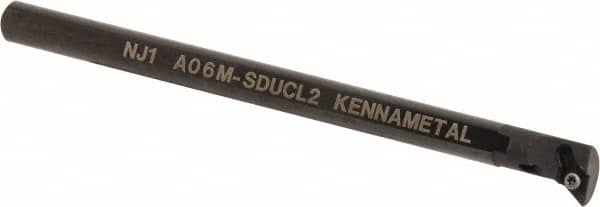 Kennametal - 15.24mm Min Bore Diam, 152.4mm OAL, 3/8" Shank Diam, A-SDUC Indexable Boring Bar - DC.. Insert, Screw Holding Method - Caliber Tooling