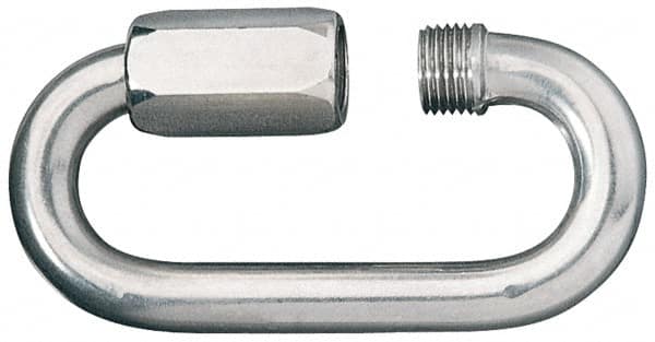 316 Grade Stainless Finish, Stainless Steel Quick Link 5/16 Inch Diameter, 12,125 Lbs. Load Limit