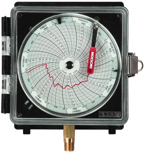 Dickson - -22 to 122°F, 7 Day Recording Time Chart - 500 PSI, Use with Dickson Temptrace II - Caliber Tooling