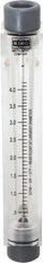 King - 1/2" FNPT Port Block Style, Inline Flowmeter - 125 Max psi, 4.2 SCFM, Acrylic - Caliber Tooling