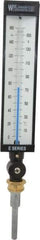 WGTC - 160°F, Industrial Thermometer without Thermowell - 3-1/2 Inch Stem Length, 1-1/4 to 18 Inch Thread - Caliber Tooling