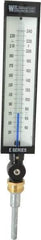 WGTC - 30 to 240°F, Industrial Thermometer without Thermowell - 3-1/2 Inch Stem Length, 1-1/4 to 18 Inch Thread - Caliber Tooling