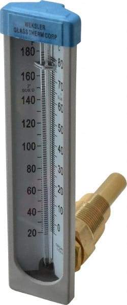 WGTC - 20 to 180°F, Submarine Thermometer - 2 Inch Stem Length - Caliber Tooling