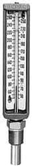 WGTC - 40 to 260°F, Straight Form Industrial Thermometer - 2 Inch Stem Length - Caliber Tooling