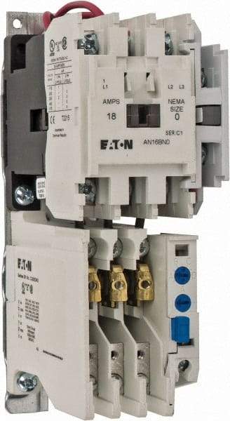 Eaton Cutler-Hammer - 240 Coil VAC, 18 Amp, Nonreversible Open Enclosure NEMA Motor Starter - 3 hp at 1 Phase - Caliber Tooling