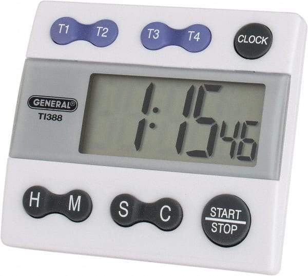 General - 4 Channel Timer - White - Caliber Tooling