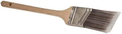 Premier Paint Roller - 1-1/2" Angled Synthetic Sash Brush - 2-1/4" Bristle Length, 8-3/4" Wood Rattail Handle - Caliber Tooling