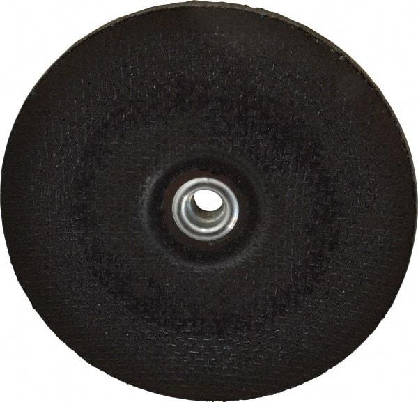 Norton - 24 Grit, 7" Wheel Diam, 1/4" Wheel Thickness, Type 28 Depressed Center Wheel - Aluminum Oxide, 8,600 Max RPM, Compatible with Angle Grinder - Caliber Tooling