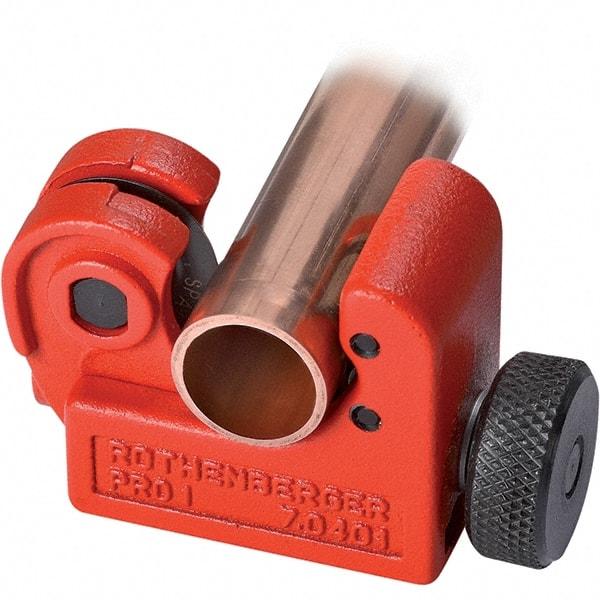 Rothenberger - 1/8" to 5/8" Pipe Capacity, Tube Cutter - Cuts Copper, 2" OAL - Caliber Tooling