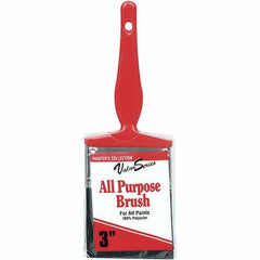 Rubberset - 3" Flat Synthetic Trim Brush - Plastic Thin Kaiser Handle - Caliber Tooling