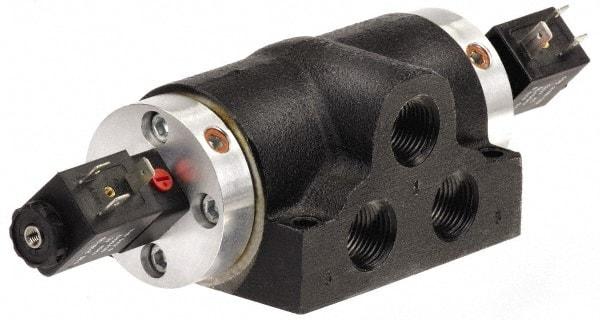 ARO/Ingersoll-Rand - 1/2", K Series 4-Way High Flow Stacking Solenoid Valve - 120 VAC, 2.57 CV Rate, 12.68" Long - Caliber Tooling