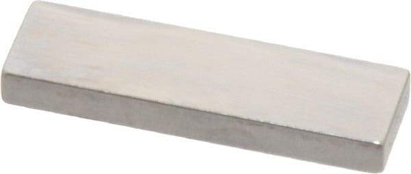 Mitutoyo - 0.13" Rectangular Steel Gage Block - Accuracy Grade 0, Includes Certificate of Inspection - Caliber Tooling