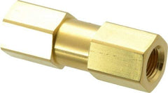 Parker - 1/8" Brass Check Valve - Inline, FNPT x FNPT, 3,000 WOG - Caliber Tooling