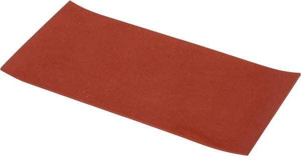 Made in USA - 6" Wide, 1/8" Thick, Silicone Rubber Foam Sheet - 30 Durometer, Orange-Red, -60 to 500°F, 650 psi Tensile Strength, Cut-to-Length - Caliber Tooling