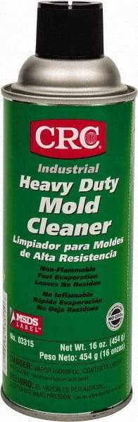 CRC - 16 Ounce Aerosol Can, Clear, Mold Cleaner - Food Grade - Caliber Tooling