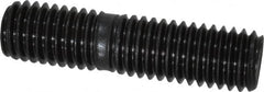 Gibraltar - 1/2-13 2" OAL Unequal Double Threaded Stud - Carbon Steel, Black Oxide Finish, 1" Long Thread Length, 5/8" Short Thread Length - Caliber Tooling