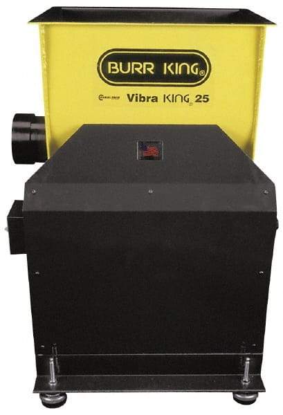 Burr King - 3/4 hp, Wet/Dry Operation Vibratory Tumbler - Flow Through Drain - Caliber Tooling