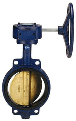 NIBCO - 8" Pipe, Wafer Butterfly Valve - Gear Handle, Cast Iron Body, EPDM Seat, 200 WOG, Aluminum Bronze Disc, Stainless Steel Stem - Caliber Tooling