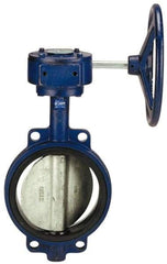 NIBCO - 10" Pipe, Wafer Butterfly Valve - Gear Handle, Cast Iron Body, Buna-N Seat, 200 WOG, Aluminum Bronze Disc, Stainless Steel Stem - Caliber Tooling