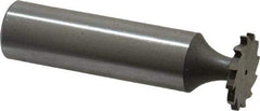 Whitney Tool Co. - 5/8" Diam x 1/16" Face Width, Cobalt, 12 Teeth, Shank Connection Woodruff Keyseat Cutter - Uncoated, 2-1/16" OAL x 1/2" Shank, Straight Teeth - Caliber Tooling