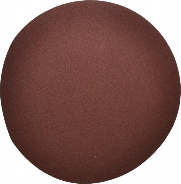 Merit Abrasives - 14" Diam, 60 Grit Aluminum Oxide Adhesive PSA Disc - Coarse Grade, Black, Cloth Backing, Flexible, Use with Stationary Disc Sanders - Caliber Tooling