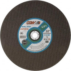 Camel Grinding Wheels - 16" 24 Grit Aluminum Oxide Cutoff Wheel - 5/32" Thick, 1" Arbor, 4,800 Max RPM - Caliber Tooling