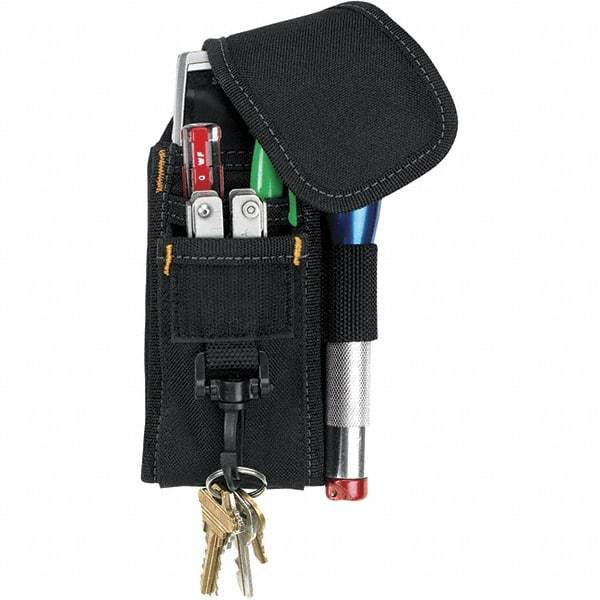 CLC - Cell Phone Holster with 5 Pockets - Ballistic Polyester, Black, 4" Wide x 7" High x 2" Deep - Caliber Tooling