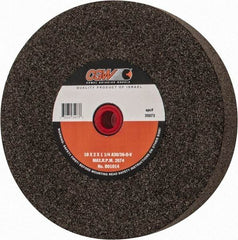 Camel Grinding Wheels - 36 Grit Aluminum Oxide Bench & Pedestal Grinding Wheel - 10" Diam x 1-1/4" Hole x 2" Thick, O Hardness, Very Coarse Grade , Bond - Caliber Tooling