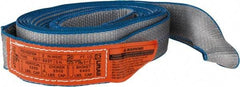 Lift-All - 20' Long x 2" Wide, 3,200 Lb Vertical Capacity, 1 Ply, Polyester Web Sling - 2,500 Lb Choker Capacity, Silver (Color) - Caliber Tooling