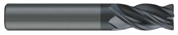 SGS - 9/16", 4 Flute, Single End, Solid Carbide, 0.03" Corner Radius End Mill - 6" OAL, Right Hand Flute, 1-1/8" LOC, Right Hand Cut, 2-1/2" Extended Reach - Caliber Tooling