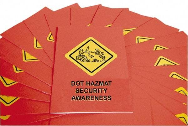 Marcom - DOT HazMat Security Awareness Training Booklet - English, Regulatory Compliance Series - Caliber Tooling