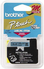 Brother - 1/2" Wide, Blue Tape Cassette - For Label Maker - Caliber Tooling