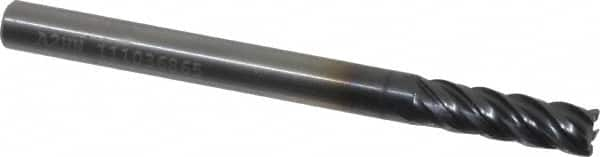 Kennametal - 3/16", 5 Flute, Solid Carbide, 0.015" Corner Radius End Mill - 2-1/4" OAL, 5/8" LOC - Caliber Tooling