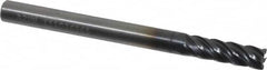 Kennametal - 3/16", 5 Flute, Solid Carbide, 0.015" Corner Radius End Mill - 2-1/4" OAL, 5/8" LOC - Caliber Tooling