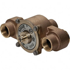 Haws - 1-1/4" Inlet, 10" Long x 5" Wide x 7" High, Brass Plumbed Wash Station Tempering Valve - Compatible with Combination Drench Shower & Eye/Face Wash Stations - Caliber Tooling