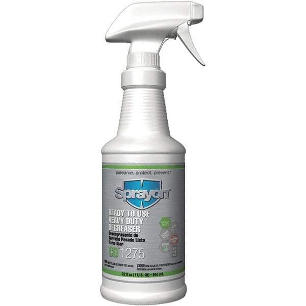 Sprayon - 32 oz Bottle Cleaner/Degreaser - Liquid, Lemon - Caliber Tooling