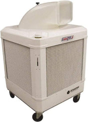 Schaefer Ventilation Equipment - 24 Gal Capacity, 1 hp, 2,460 & 1,660 CFM Evaporative Cooler - 13.7 Amp Rating, 115 Volts, 2 Speed - Caliber Tooling