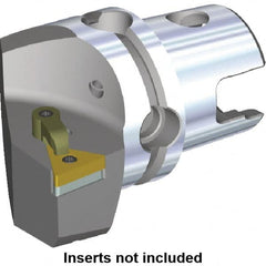 Kennametal - Right Hand Cut, Size KM50, TN.. Insert Compatiblity, Modular Turning & Profiling Cutting Unit Head - 35mm Ctr to Cutting Edge, 50mm Head Length, Through Coolant, Series M-Clamping - Caliber Tooling