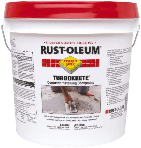 Rust-Oleum - 2 Gal Pail Filler/Repair Compound - Gray, 6.5 Sq Ft/Gal Coverage - Caliber Tooling