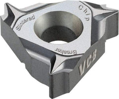 Vargus - 3JER External Right Hand 28 UNJ Laydown Threading Insert - Grade VCB, TiAlN Coated Carbide, 9.53mm Inscribed Circle - Caliber Tooling