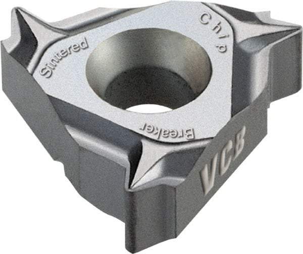 Vargus - 3JER External Right Hand 12 UNJ Laydown Threading Insert - Grade VCB, TiAlN Coated Carbide, 9.53mm Inscribed Circle - Caliber Tooling