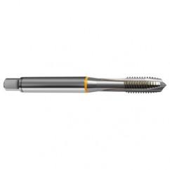 12-24 Dia. - 2B - 3 FL - Cobalt Plug Yellow Ring Tap - Bright Finish FORM-B DIN 371 - Caliber Tooling