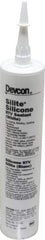 Devcon - 10.3 oz Cartridge White RTV Silicone Joint Sealant - 450°F Max Operating Temp - Caliber Tooling