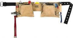 CLC - 29 to 49" Waist Apron - 12 Pocket, Tan, Leather - Caliber Tooling