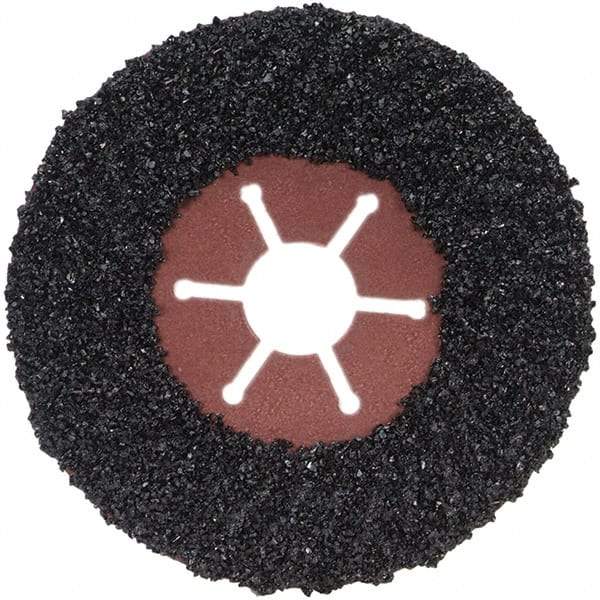 Norton - 4-1/2" Diam 7/8" Hole 16 Grit Fiber Disc - Very Coarse Grade, Silicon Carbide - Caliber Tooling