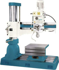 Clausing - 46.1" Swing, Geared Head Radial Arm Drill Press - 12 Speed, 3 hp, Three Phase - Caliber Tooling