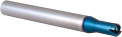 Accupro - 3/16", 4 Flute, Single End, Solid Carbide, 1/16" Corner Radius End Mill - 2-1/4" OAL, 0° Helix, Right Hand Flute, 0.075" LOC, Right Hand Cut, 3/8" Extended Reach - Caliber Tooling