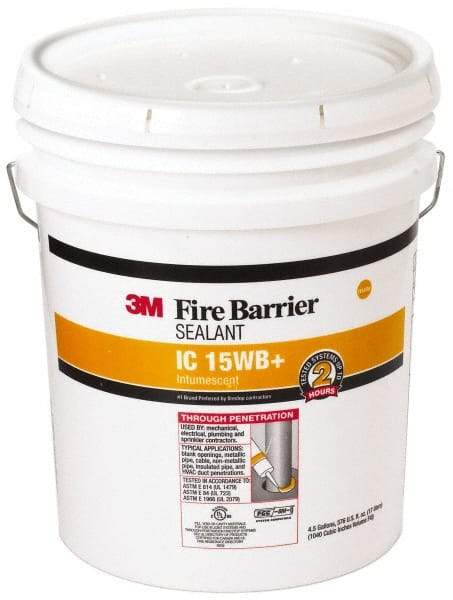 3M - 4.5 Gal Pail Yellow Acrylic & Latex Joint Sealant - -20 to 180°F Operating Temp, 10 min Tack Free Dry Time, Series 15WB - Caliber Tooling